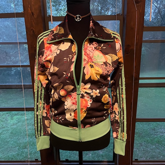 Adidas Original X Farm Rio Fruit Bowl Firebird Track Jacket Limited Edition XS - Picture 2 of 6